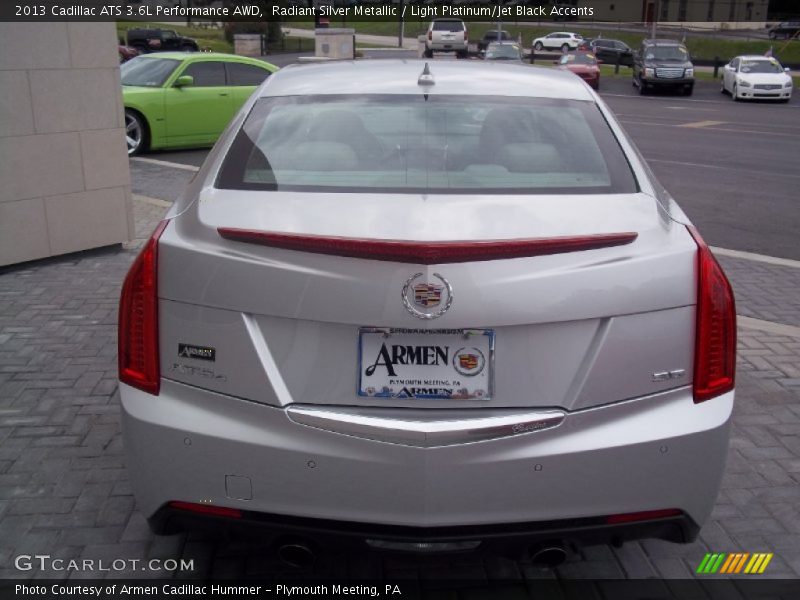 Radiant Silver Metallic / Light Platinum/Jet Black Accents 2013 Cadillac ATS 3.6L Performance AWD