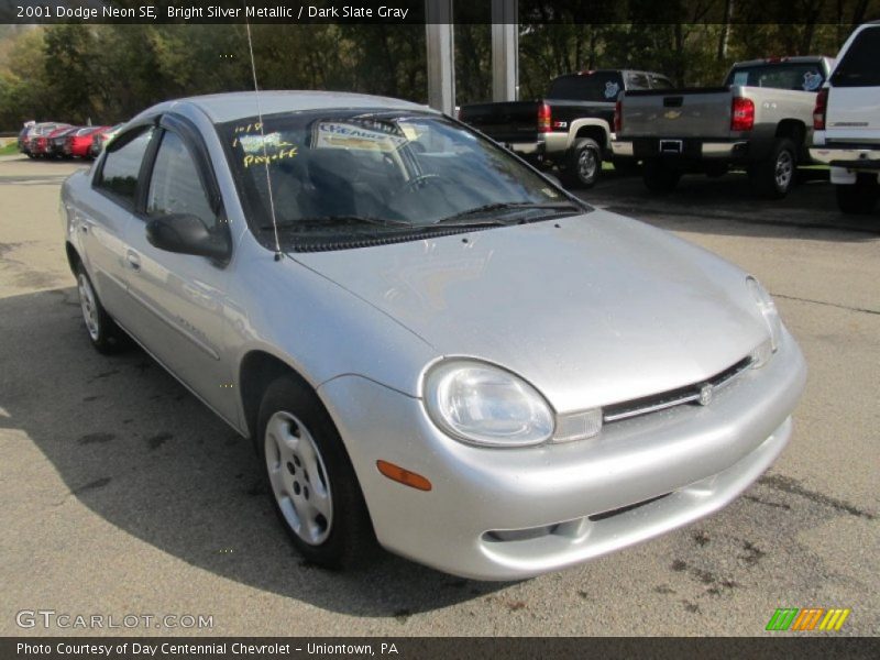 Bright Silver Metallic / Dark Slate Gray 2001 Dodge Neon SE