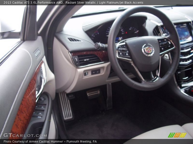 Radiant Silver Metallic / Light Platinum/Jet Black Accents 2013 Cadillac ATS 3.6L Performance AWD