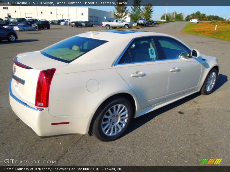 White Diamond Tricoat / Cashmere/Cocoa 2013 Cadillac CTS 3.0 Sedan