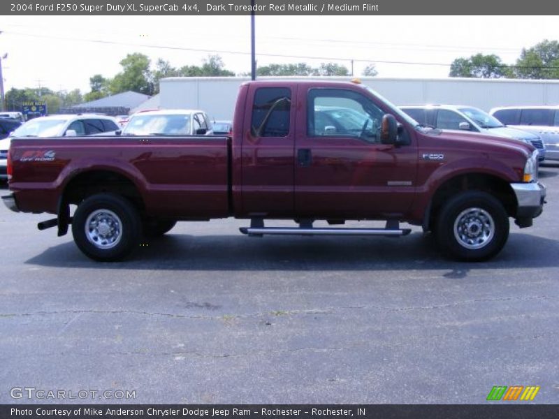 Dark Toreador Red Metallic / Medium Flint 2004 Ford F250 Super Duty XL SuperCab 4x4