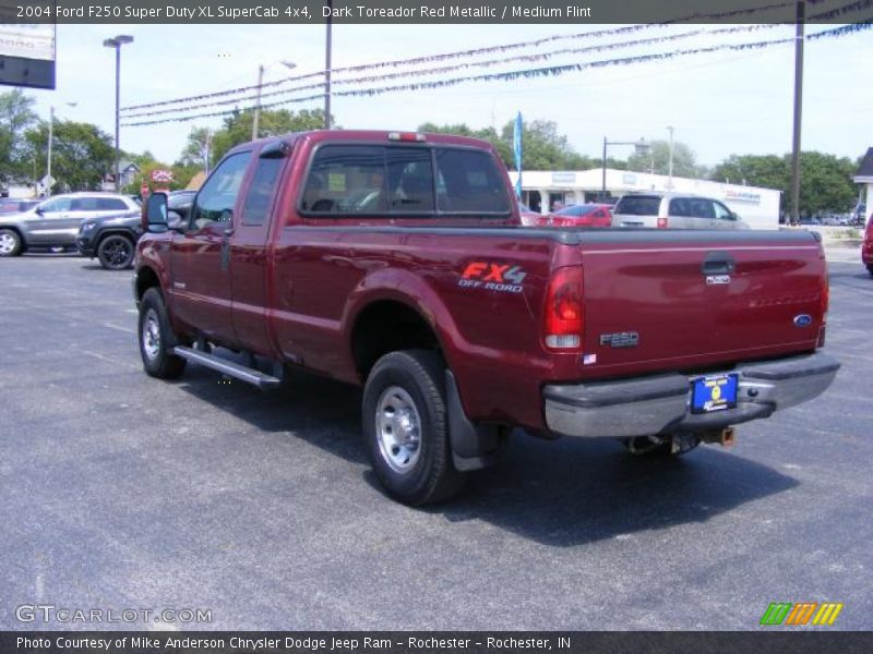 Dark Toreador Red Metallic / Medium Flint 2004 Ford F250 Super Duty XL SuperCab 4x4