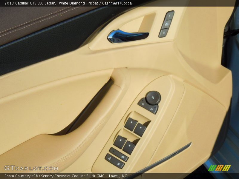 White Diamond Tricoat / Cashmere/Cocoa 2013 Cadillac CTS 3.0 Sedan