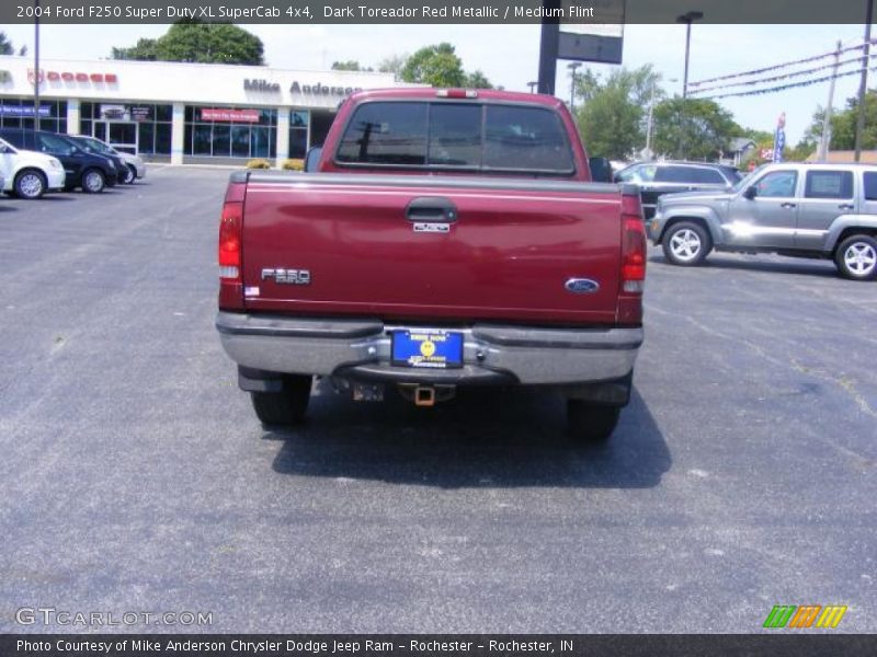 Dark Toreador Red Metallic / Medium Flint 2004 Ford F250 Super Duty XL SuperCab 4x4