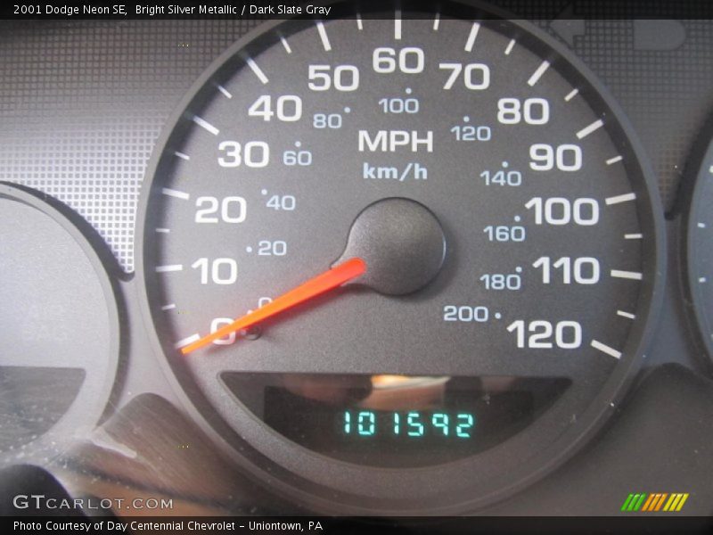 Bright Silver Metallic / Dark Slate Gray 2001 Dodge Neon SE