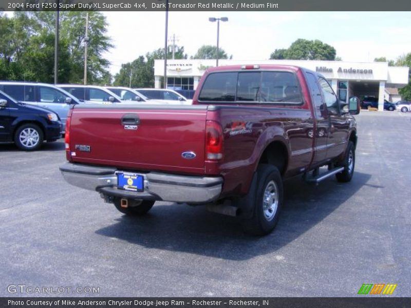 Dark Toreador Red Metallic / Medium Flint 2004 Ford F250 Super Duty XL SuperCab 4x4