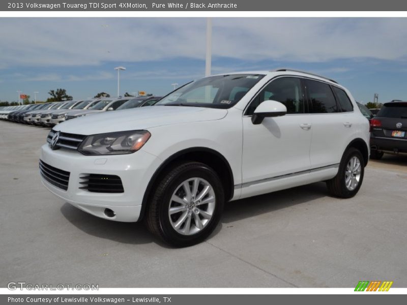 Pure White / Black Anthracite 2013 Volkswagen Touareg TDI Sport 4XMotion