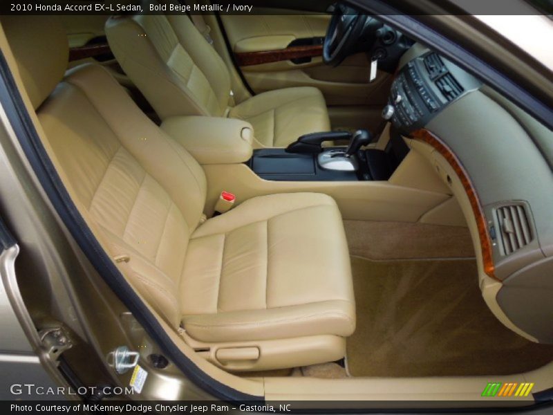 Bold Beige Metallic / Ivory 2010 Honda Accord EX-L Sedan