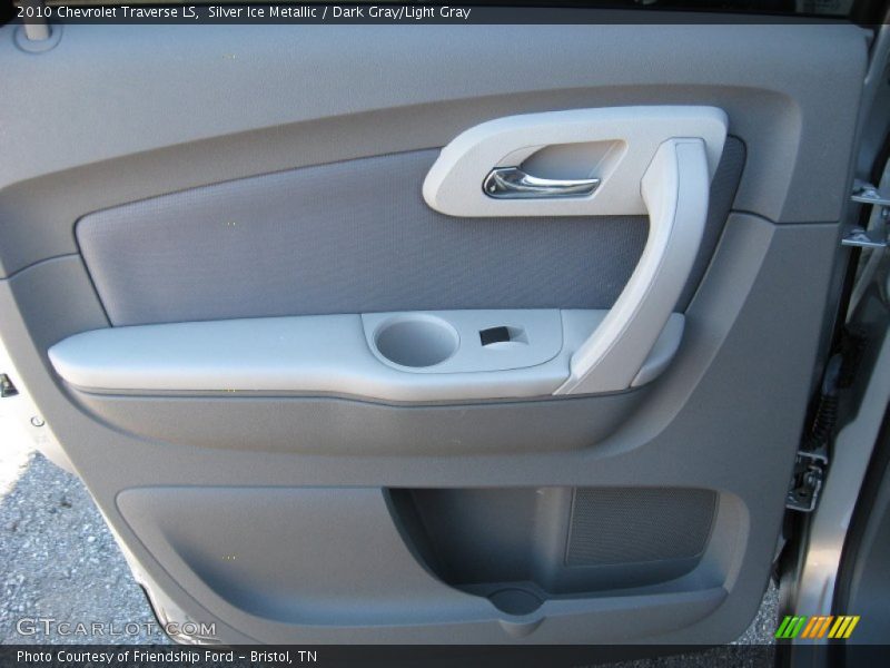 Silver Ice Metallic / Dark Gray/Light Gray 2010 Chevrolet Traverse LS