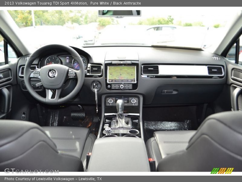 Pure White / Black Anthracite 2013 Volkswagen Touareg TDI Sport 4XMotion