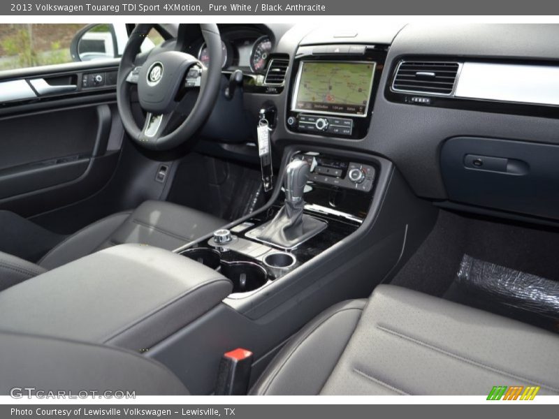 Pure White / Black Anthracite 2013 Volkswagen Touareg TDI Sport 4XMotion