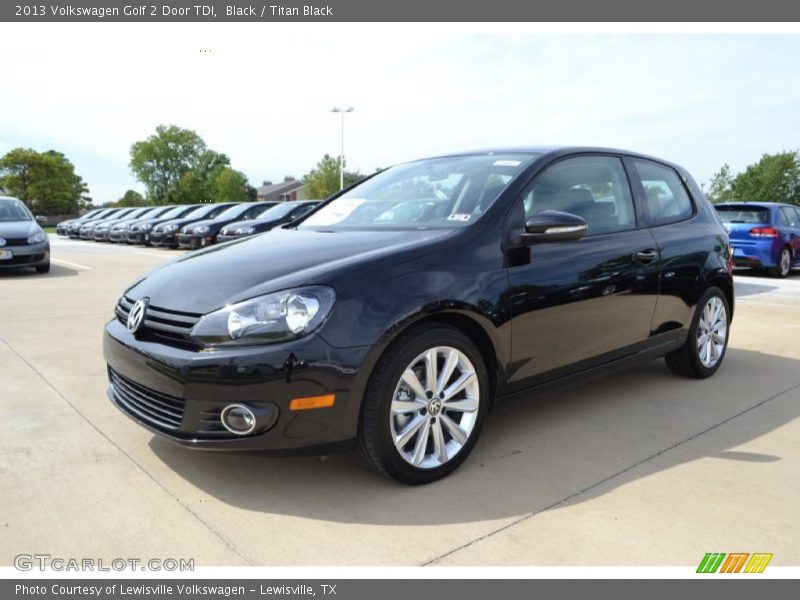 Black / Titan Black 2013 Volkswagen Golf 2 Door TDI
