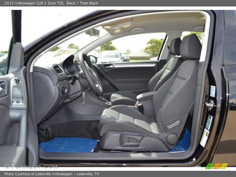  2013 Golf 2 Door TDI Titan Black Interior