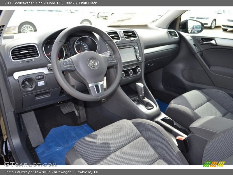 Titan Black Interior - 2013 Golf 2 Door TDI 