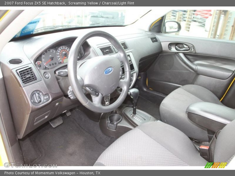 Screaming Yellow / Charcoal/Light Flint 2007 Ford Focus ZX5 SE Hatchback