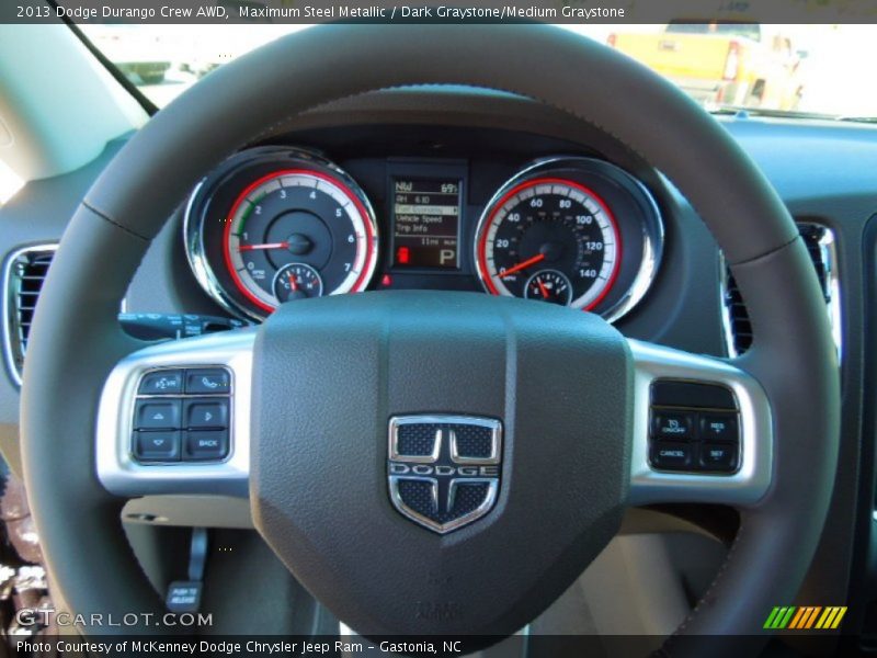 Maximum Steel Metallic / Dark Graystone/Medium Graystone 2013 Dodge Durango Crew AWD
