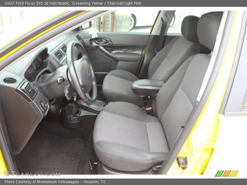 Screaming Yellow / Charcoal/Light Flint 2007 Ford Focus ZX5 SE Hatchback