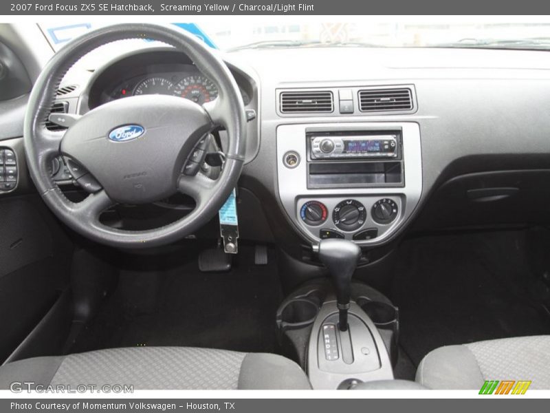 Screaming Yellow / Charcoal/Light Flint 2007 Ford Focus ZX5 SE Hatchback