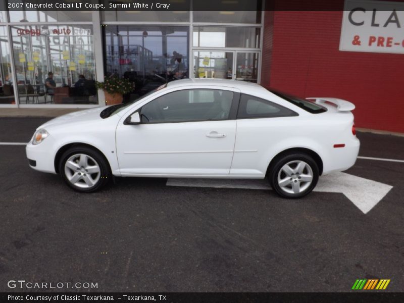 Summit White / Gray 2007 Chevrolet Cobalt LT Coupe