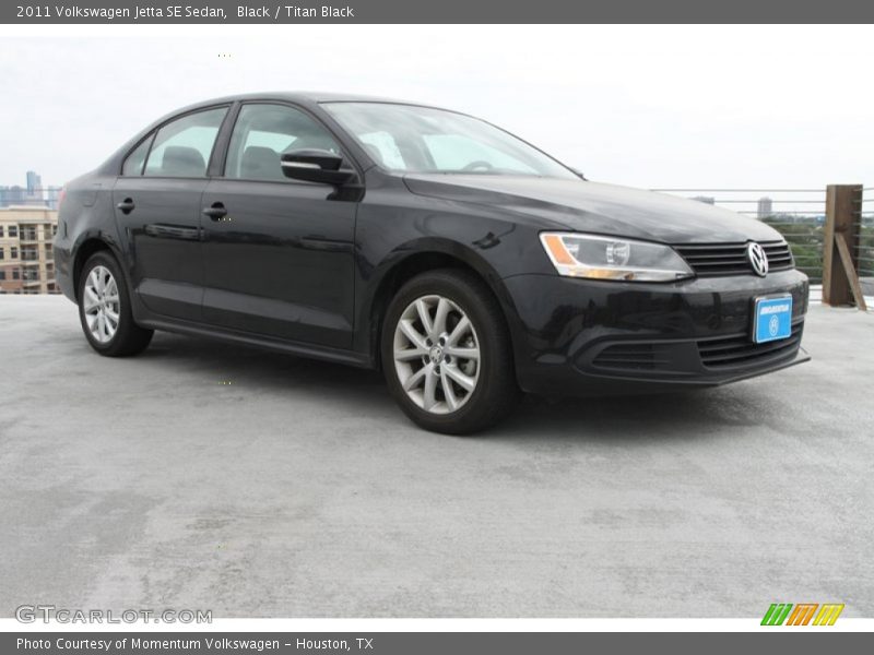 Black / Titan Black 2011 Volkswagen Jetta SE Sedan