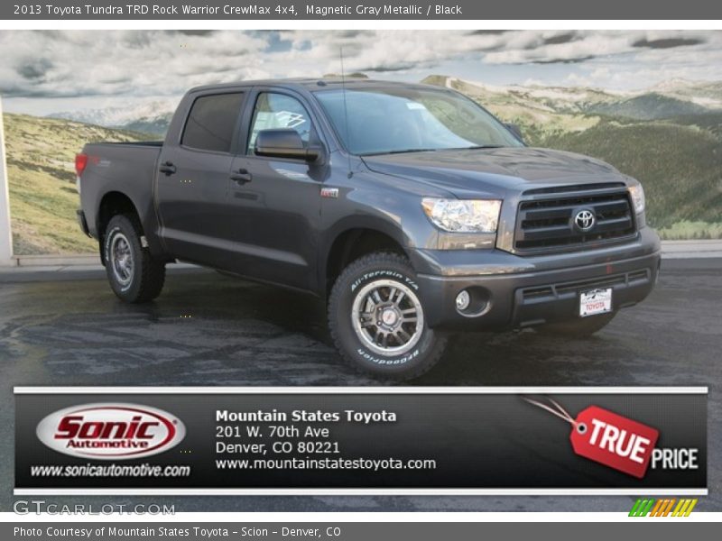 Magnetic Gray Metallic / Black 2013 Toyota Tundra TRD Rock Warrior CrewMax 4x4