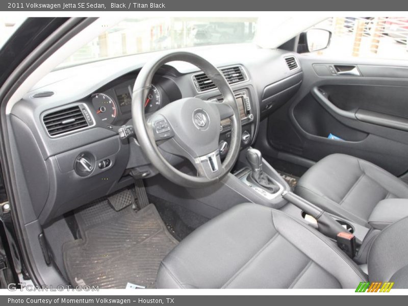 Black / Titan Black 2011 Volkswagen Jetta SE Sedan