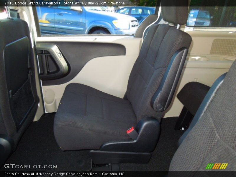 Stone White / Black/Light Graystone 2013 Dodge Grand Caravan SXT