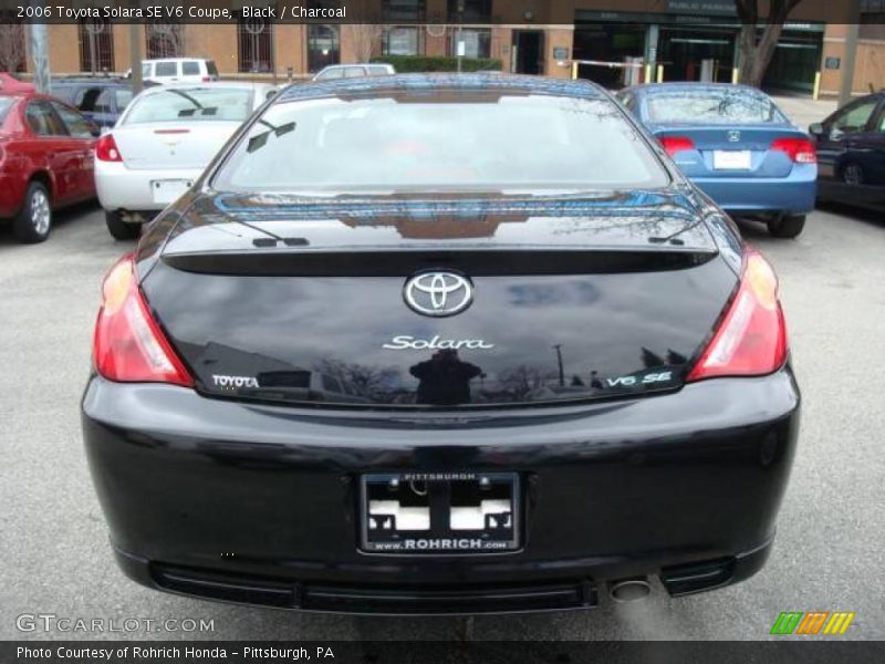 Black / Charcoal 2006 Toyota Solara SE V6 Coupe
