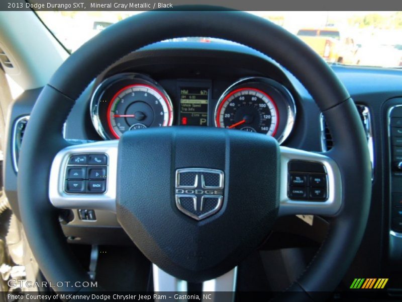 Mineral Gray Metallic / Black 2013 Dodge Durango SXT