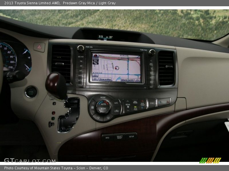 Predawn Gray Mica / Light Gray 2013 Toyota Sienna Limited AWD