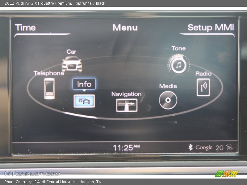 Ibis White / Black 2012 Audi A7 3.0T quattro Premium