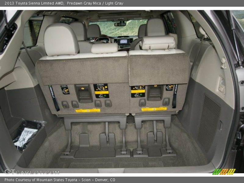 Predawn Gray Mica / Light Gray 2013 Toyota Sienna Limited AWD