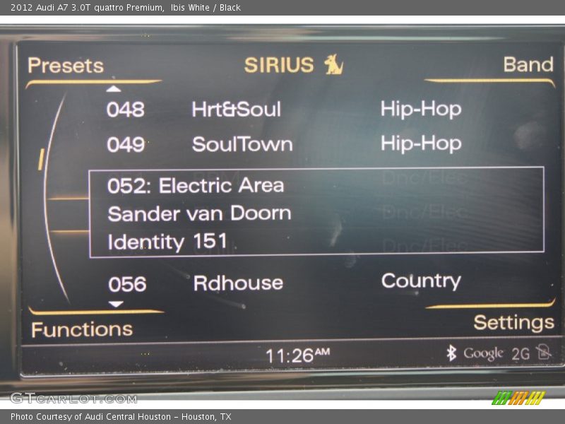 Ibis White / Black 2012 Audi A7 3.0T quattro Premium
