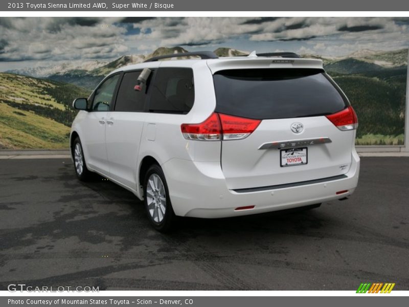 Super White / Bisque 2013 Toyota Sienna Limited AWD