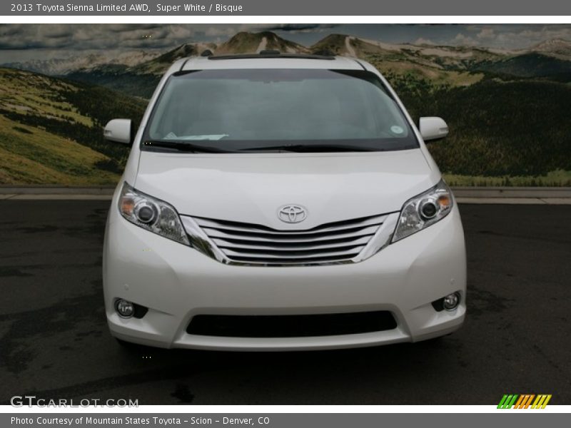 Super White / Bisque 2013 Toyota Sienna Limited AWD
