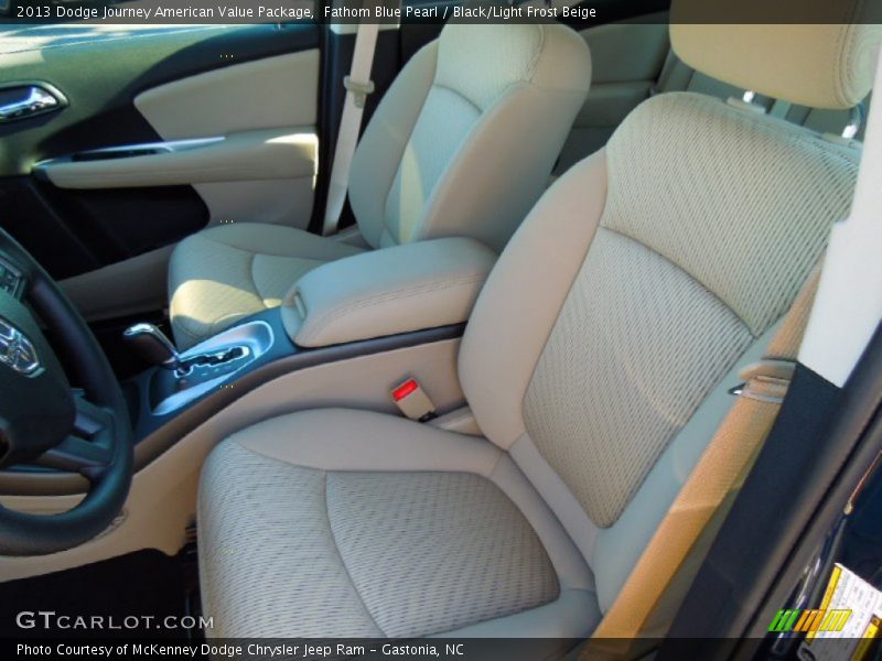 Front Seat of 2013 Journey American Value Package