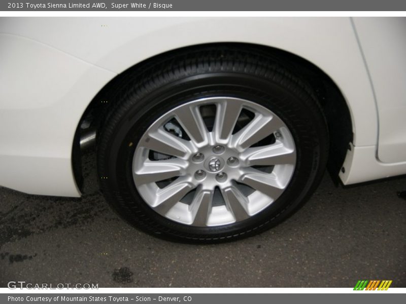 Super White / Bisque 2013 Toyota Sienna Limited AWD