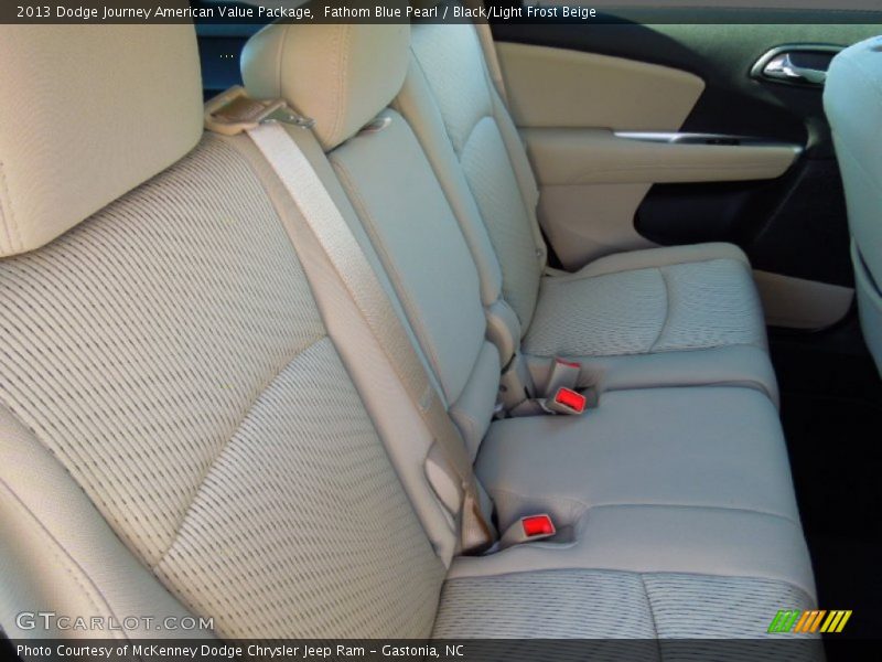 Fathom Blue Pearl / Black/Light Frost Beige 2013 Dodge Journey American Value Package