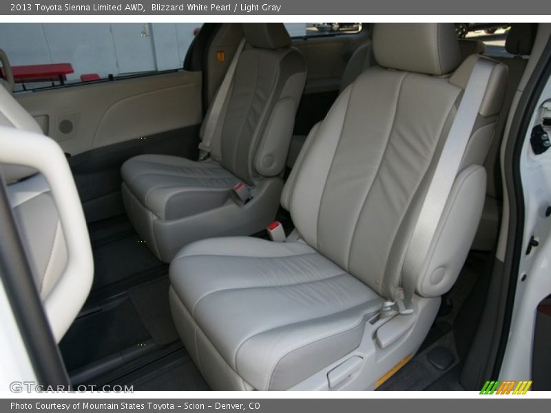 Blizzard White Pearl / Light Gray 2013 Toyota Sienna Limited AWD