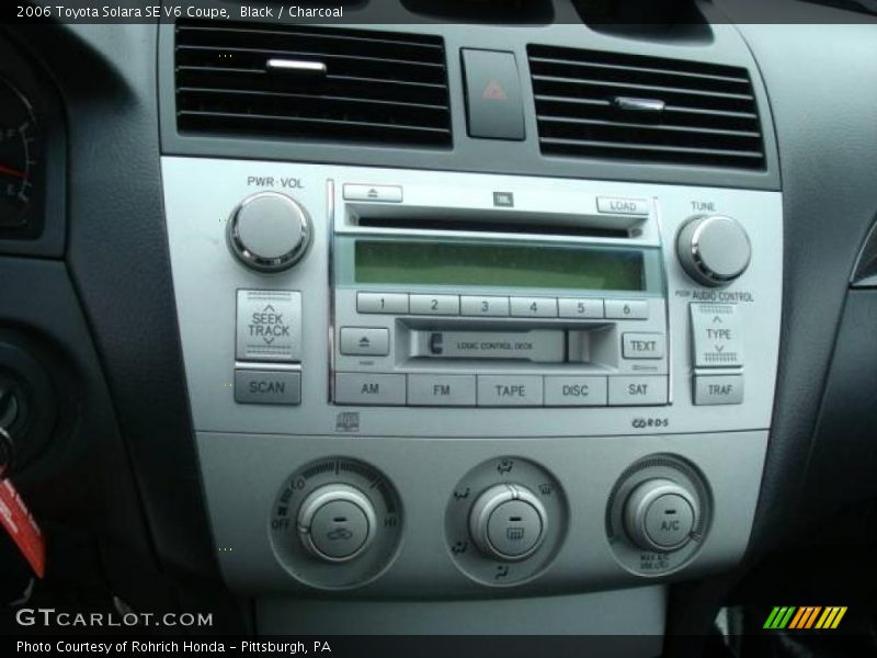Black / Charcoal 2006 Toyota Solara SE V6 Coupe