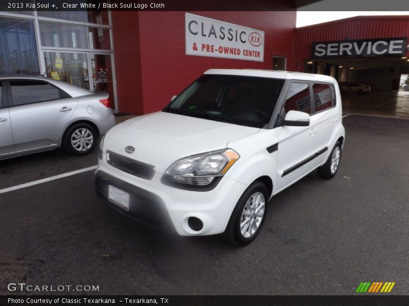 Clear White / Black Soul Logo Cloth 2013 Kia Soul +