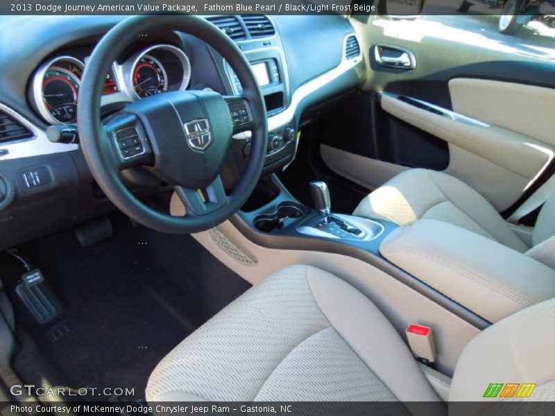 Black/Light Frost Beige Interior - 2013 Journey American Value Package 