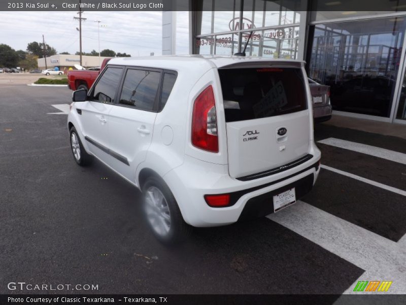 Clear White / Black Soul Logo Cloth 2013 Kia Soul +