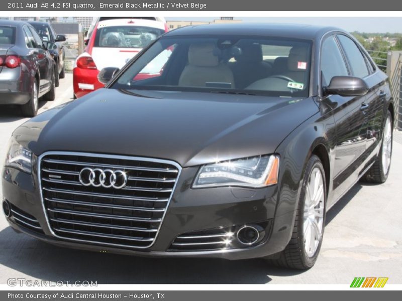 Emerald Black Metallic / Velvet Beige 2011 Audi A8 4.2 FSI quattro