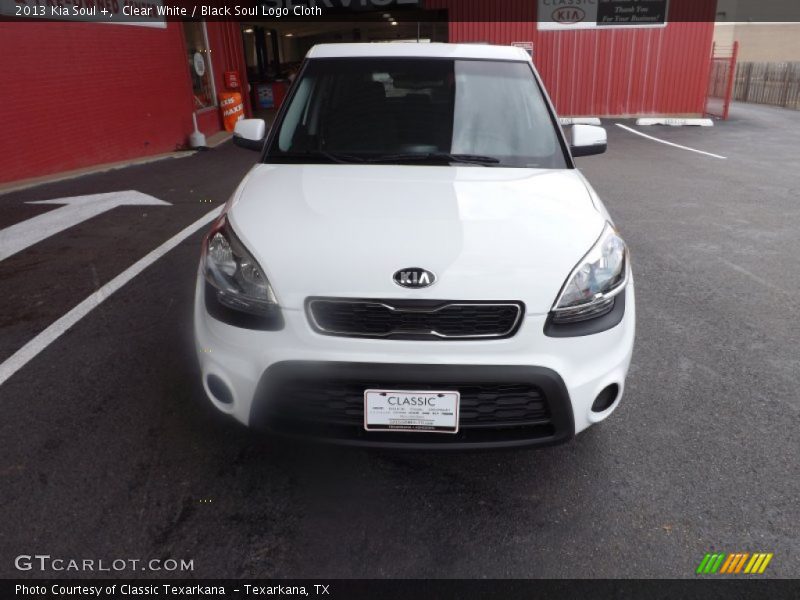Clear White / Black Soul Logo Cloth 2013 Kia Soul +