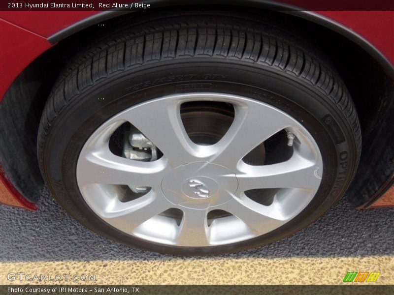 Red Allure / Beige 2013 Hyundai Elantra Limited