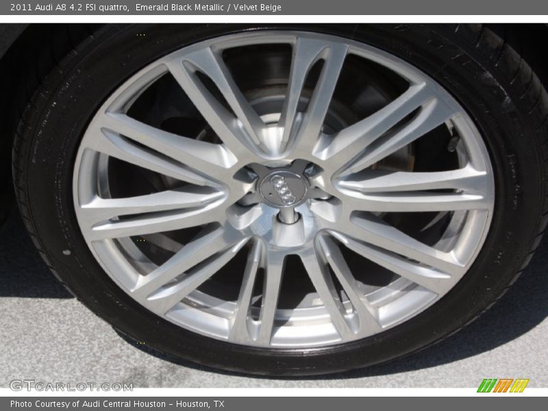 Emerald Black Metallic / Velvet Beige 2011 Audi A8 4.2 FSI quattro