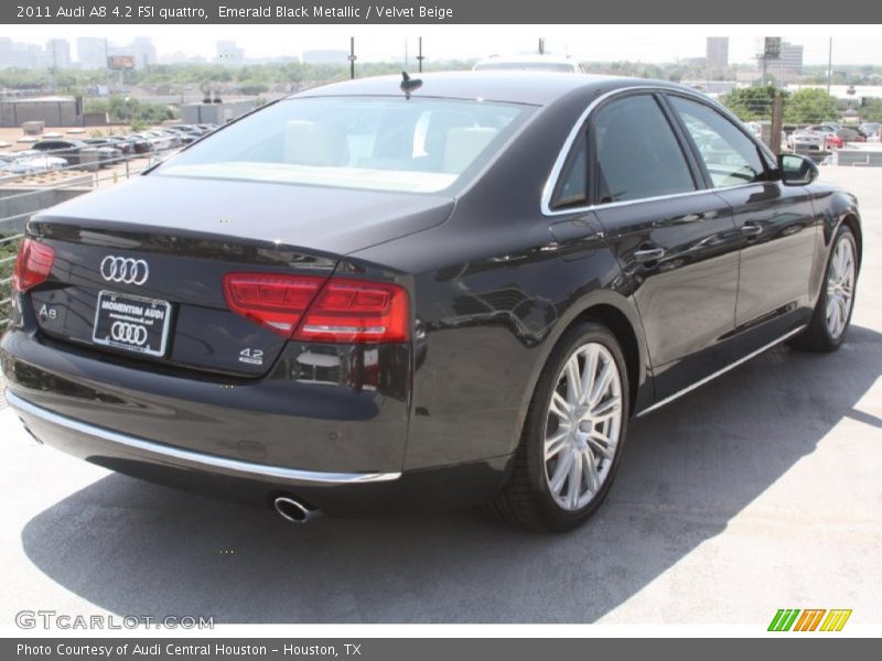 Emerald Black Metallic / Velvet Beige 2011 Audi A8 4.2 FSI quattro