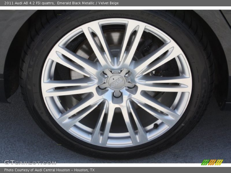 Emerald Black Metallic / Velvet Beige 2011 Audi A8 4.2 FSI quattro