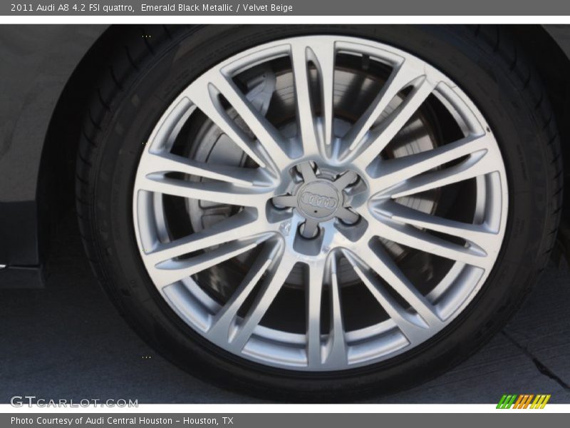 Emerald Black Metallic / Velvet Beige 2011 Audi A8 4.2 FSI quattro